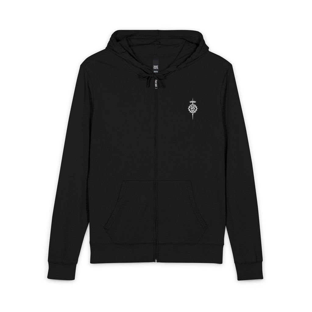 District® Unisex Jersey Full-Zip Hoodie