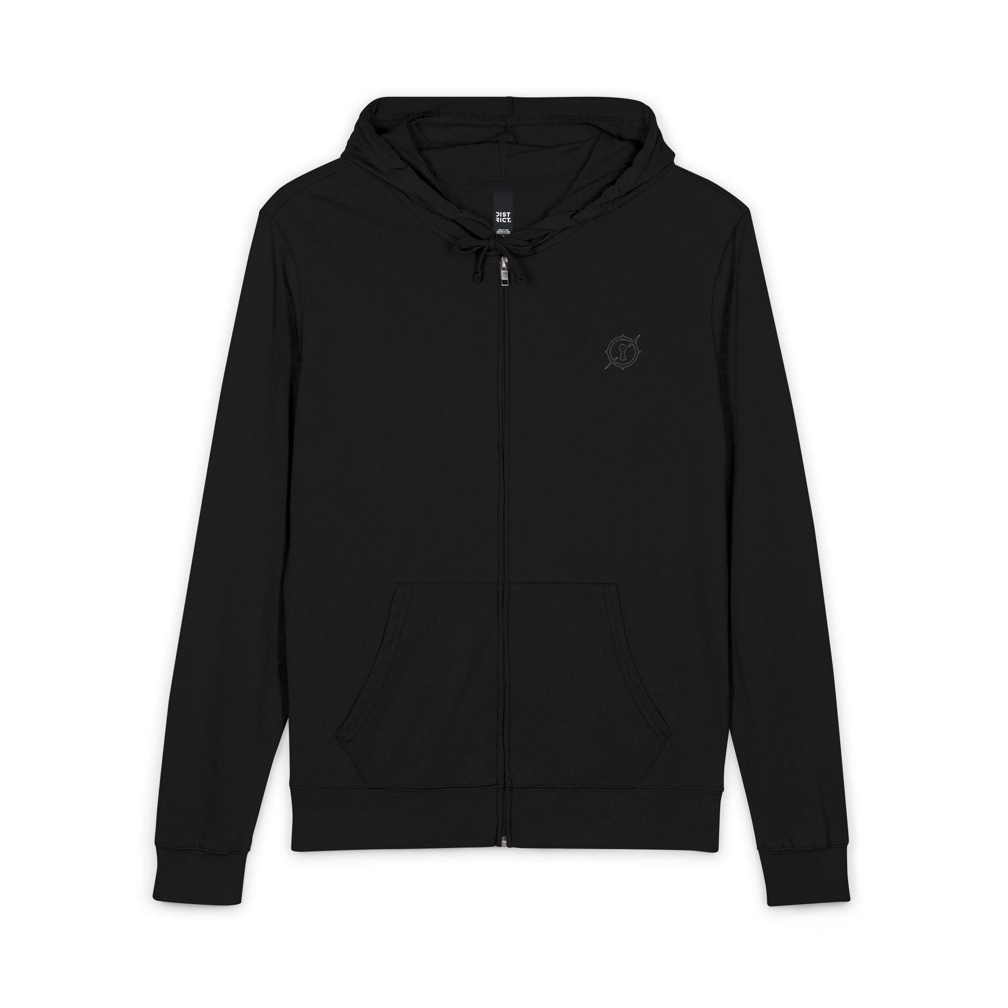 District® Unisex Jersey Full-Zip Hoodie