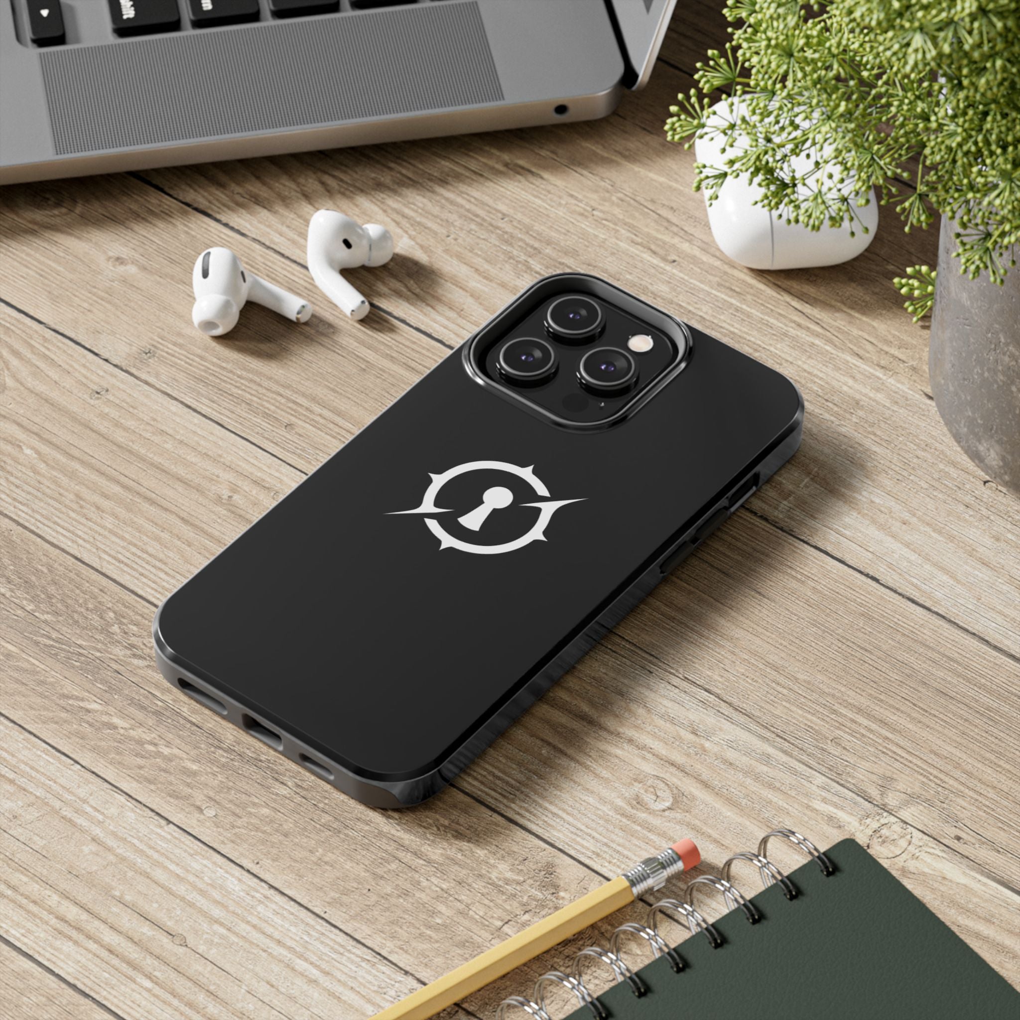 Obsidian Room Keyhole Tough Phone Cases