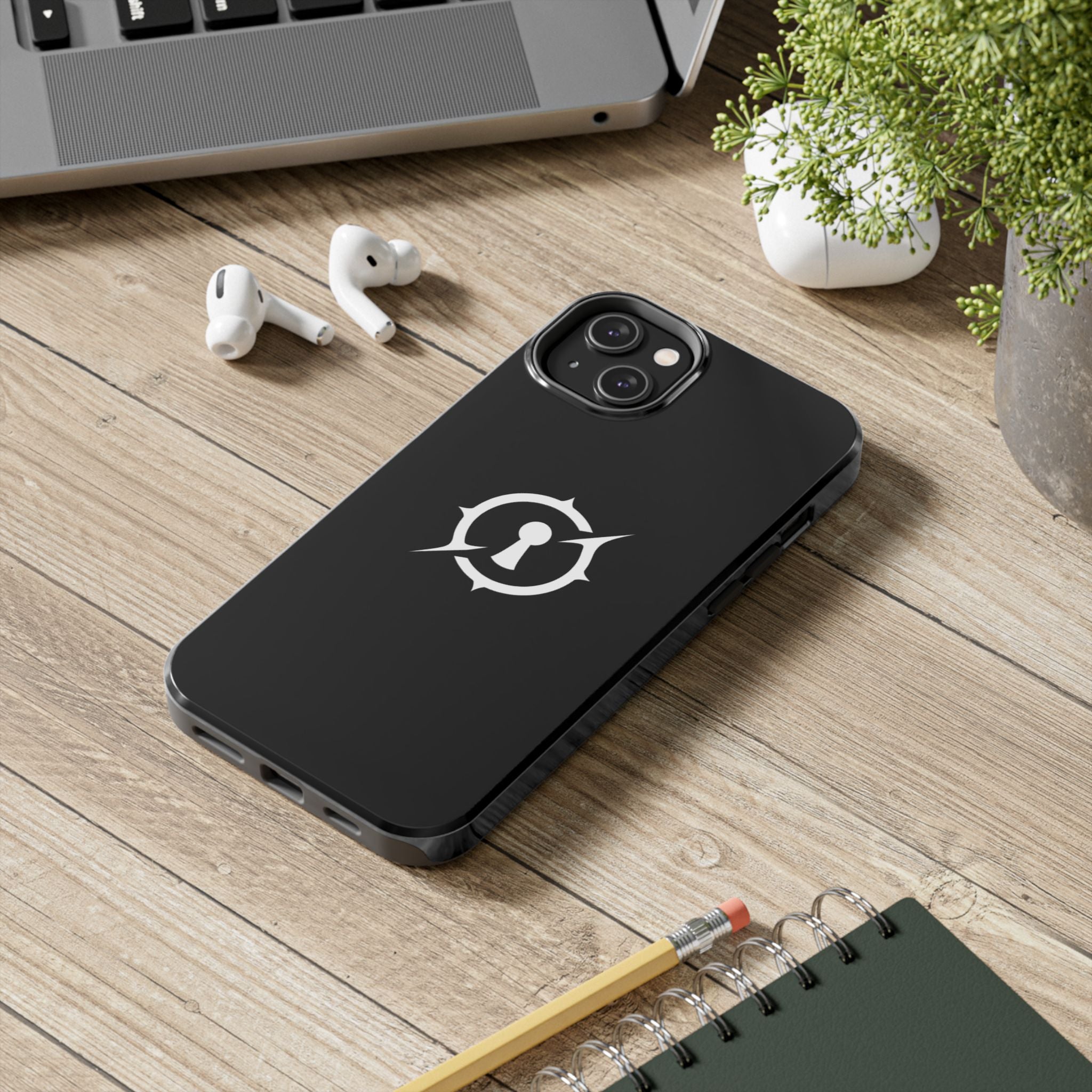 Obsidian Room Keyhole Tough Phone Cases