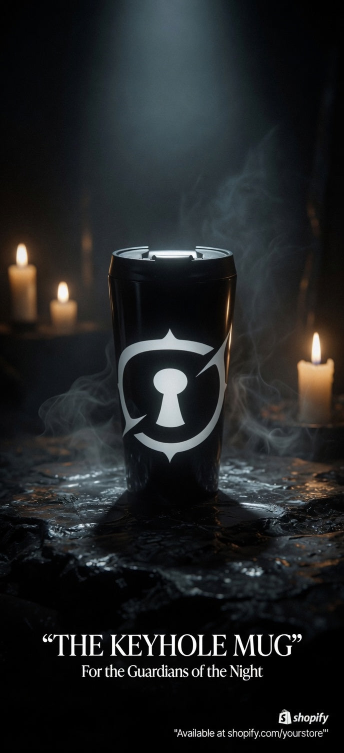 Obsidian Room Keyhole Stainless Steel Travel Mug